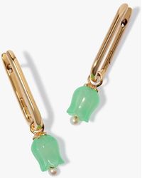 Annoushka - Tulips 14ct Yellow Gold Jade Knuckle Earrings - Lyst