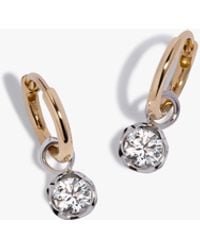 Annoushka - Small Hoop Whoopsie Daisy 0.50Ct Diamond Earrings - Lyst