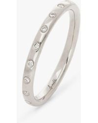Annoushka - 18Ct Diamond 2Mm Wedding Band - Lyst