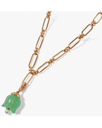 Annoushka - Tulips 14ct Yellow Gold Jade Knuckle Necklace - Lyst