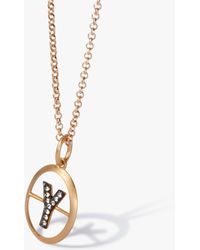 Annoushka - Initial Y Necklace - Lyst