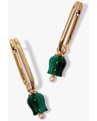 Annoushka - Tulips 14ct Yellow Gold Malachite Knuckle Earrings - Lyst