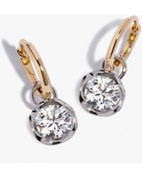 Annoushka - Small Hoop Whoopsie Daisy 1.50Ct Diamond Earrings - Lyst