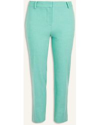Ann Taylor The Petite Ankle Pant In Texture - Curvy Fit - Green