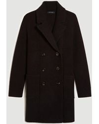 Ann Taylor Double Breasted Coatigan - Black