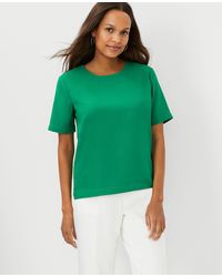 ann taylor scoop neck tee