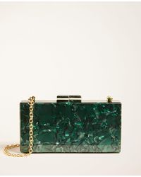 Ann Taylor Lucite Clutch - Green