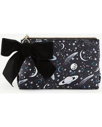 Ann Taylor Celestial Print Cosmetic Pouch - Black