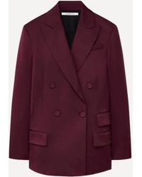 Another Tomorrow - Oversized Double Breasted Jacket - Lyst