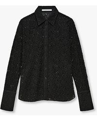 Another Tomorrow - Lace Shirt - Lyst