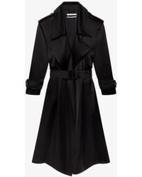Another Tomorrow - Satin Soft Trench - Lyst