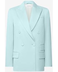 Another Tomorrow - Oversized Double Breasted Jacket - Lyst