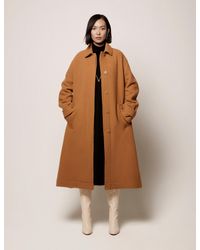 Another Tomorrow - Drawstring Coat - Lyst