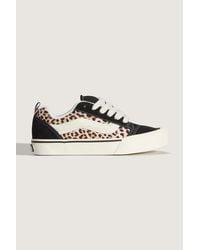 Vans - Knu Skool Leopard Sneakers Da Donna - Lyst