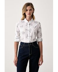 Barbour - Camicia Da Donna Con Cotone Safari - Lyst