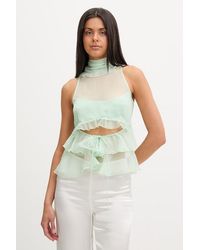 Bardot - Camicetta Con Volant Da Donna - Lyst