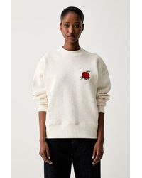 MSGM - Felpa Da Donna Con Cotone - Lyst