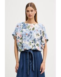 Ouí - Camicetta Da Donna Con Lino - Lyst