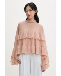 Gestuz - Camicetta Con Volant Da Donna - Lyst