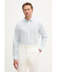 U.S. POLO ASSN. - Camicia Da Uomo Con Cotone Linen Blend Ls - Lyst