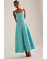 ALIGNE - Fernanda Seamed Fit & Flare Midi Dress - Lyst