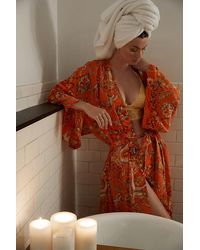 Anthropologie Boho Femme Sleep Kimono - Multicolour
