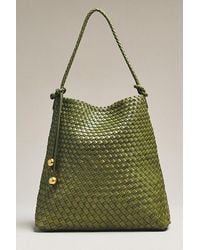 By Anthropologie - Woven Knotted-Strap Bucket Bag - Lyst