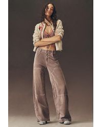 Pilcro - High-Rise Puddle Curve Taper Jeans - Lyst