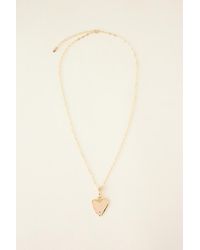 By Anthropologie - Long Heart Pendant Necklace - Lyst