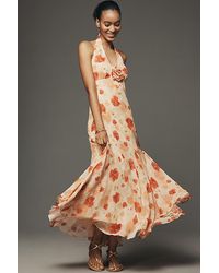 Astr - Yasmeen Halter Slip Dress - Lyst