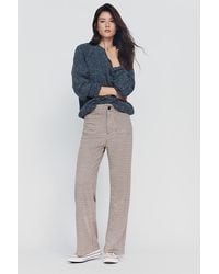 Maeve - The Colette Houndstooth Full-Length Wide-Leg Trousers By - Lyst