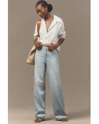 Pilcro - Relaxed High-rise Wide-leg Jeans - Lyst