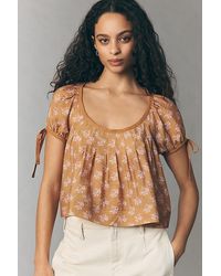 By Anthropologie - Scoop-Neck Swing Top - Lyst