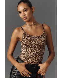 By Anthropologie - The Renna Seamless Square-neck Bodysuit - Lyst