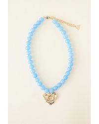 By Anthropologie - Beaded Pendant Necklace - Lyst