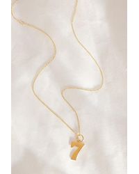 Tilly Sveaas - Plated Lucky No. 7 Trace Chain Necklace - Lyst