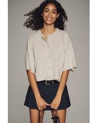 By Anthropologie - The Goldie Crew-Neck Cashmere Jumper: Cardigan Edition - Lyst