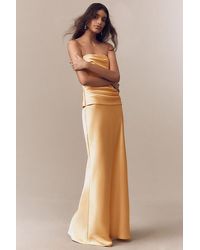 Mare Mare - Strapless Ruched Corset Dress - Lyst