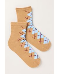 By Anthropologie - Argyle Trouser Socks - Lyst