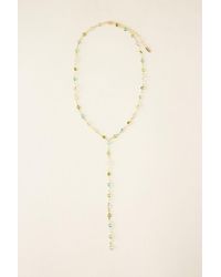 By Anthropologie - Plated Crystal Y Necklace - Lyst