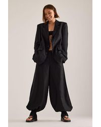 OperaSPORT - Gia Linen-Blend Balloon Trousers - Lyst