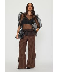 By Anthropologie - Conna Straight-Leg Cargo Pants - Lyst