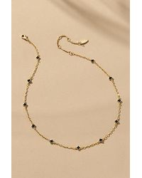 By Anthropologie - Tiny Clover Chain Necklace - Lyst