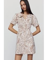 Pilcro - Keira Cotton Corduroy Mini Dress - Lyst