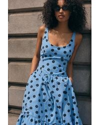 Maeve - Drop-Waist Midi Dress - Lyst