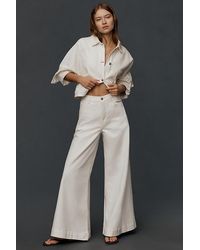 Pilcro - The Olli Regenerative Cotton High-Rise Wide-Leg Flare Jeans By - Lyst