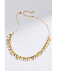 By Anthropologie - Chain Fringe Necklace - Lyst