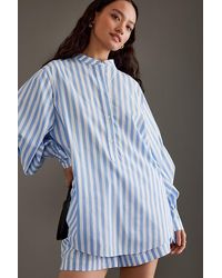 ALIGNE - Normandie Balloon-sleeve Cotton Shirt - Lyst