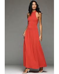 By Anthropologie - Halter Maxi Occasion Dress - Lyst