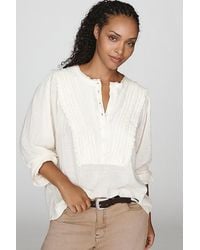 Pilcro - 100% Cotton Ruffle Blouse - Lyst